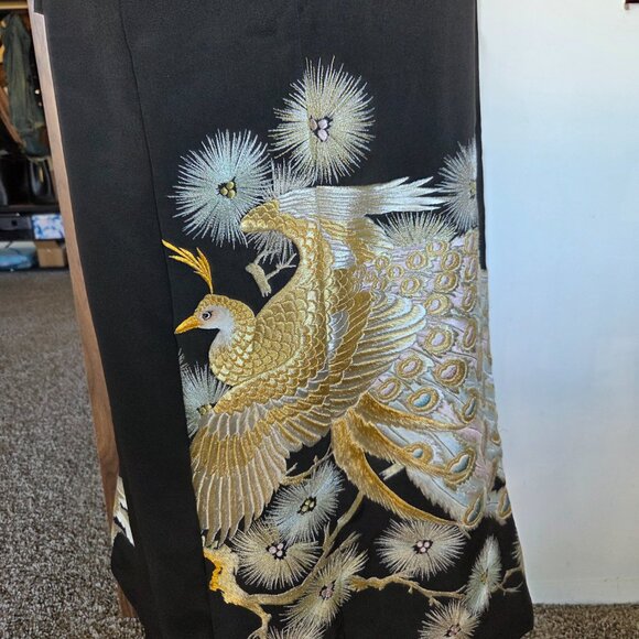 Handmade Recycled Kimono Dress 100% Silk - Picture 3 of 5